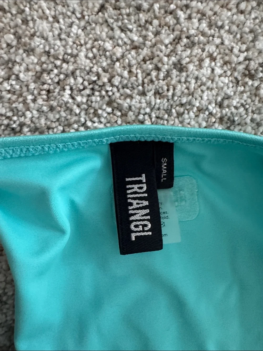 triangl swimwear Teal String Triangle Bikini